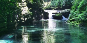 张家界澧水河 水清岸绿景美