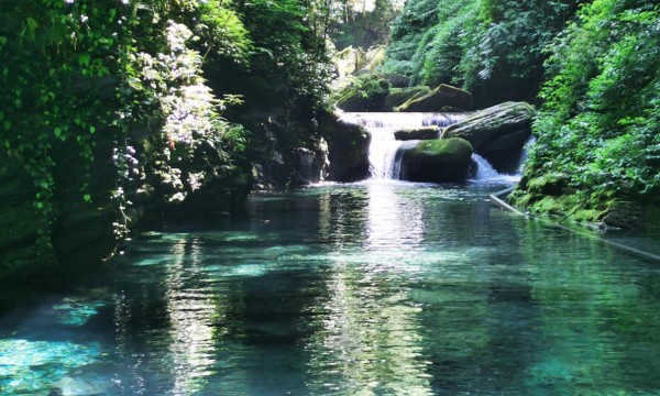 张家界澧水河 水清岸绿景美